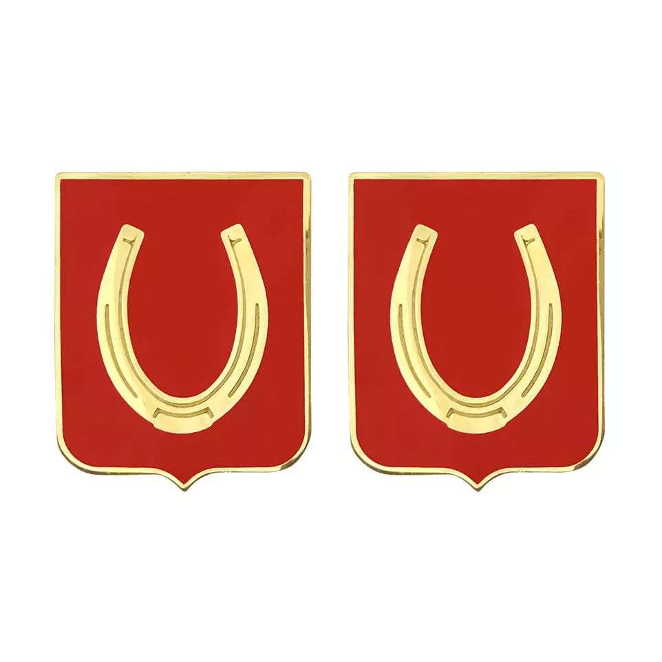 100th Regiment Unit Crest (No Motto) - Sold in Pairs