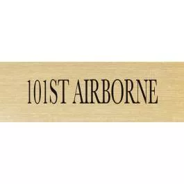 101st Airborne Vietnam Patch ID Plate