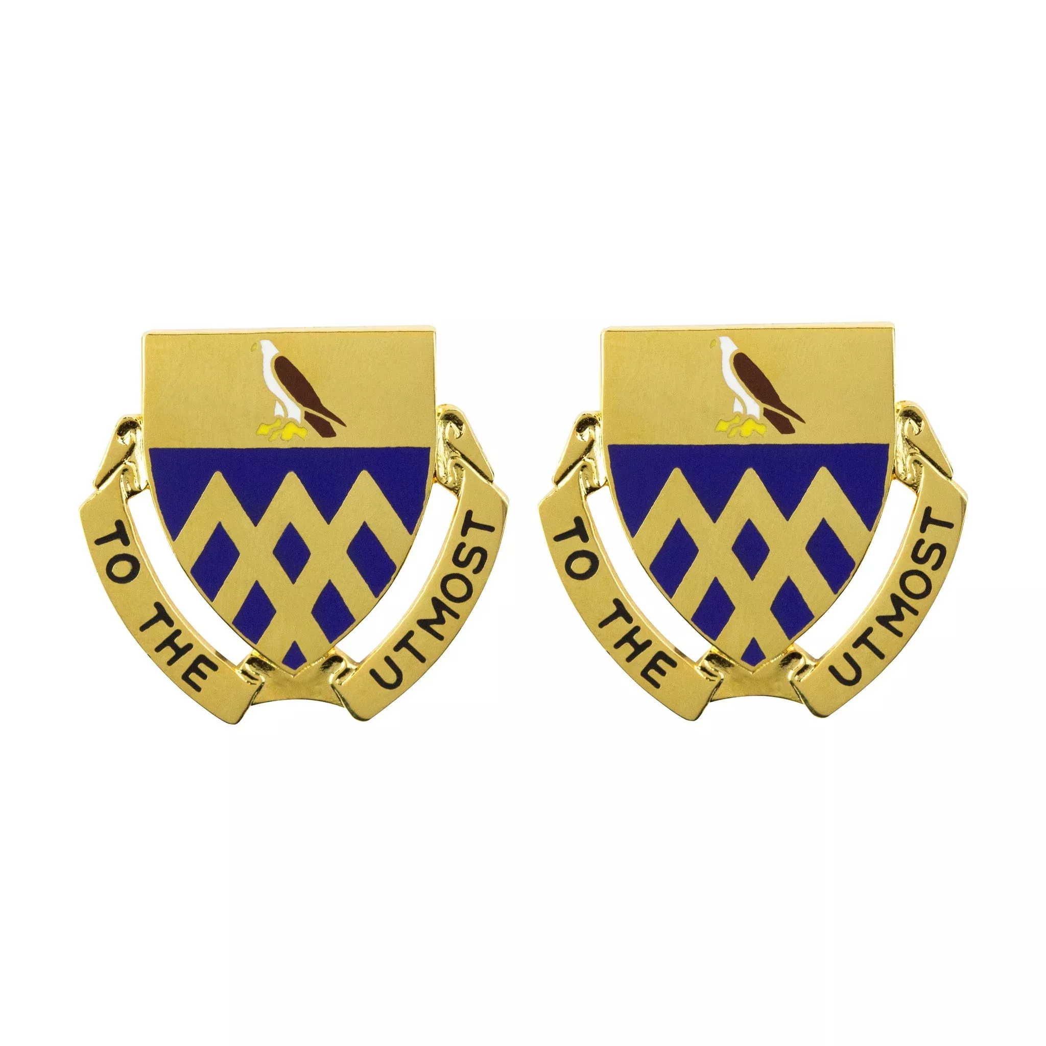 101st Cavalry Regiment Unit Crest (To the Utmost) - Sold in Pairs