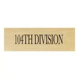 104th Division Patch ID Plate