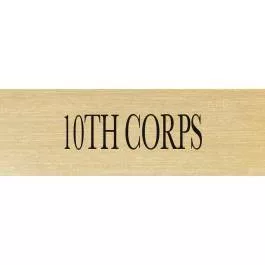 10th Corps Patch ID Plate