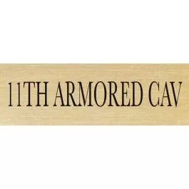 11th Armored CAV Patch ID Plate