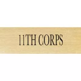 11th Corps ID Plate