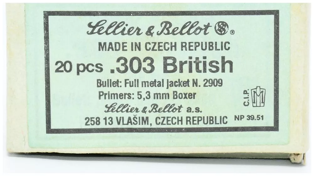 13 Rounds Sellier & Bellot .303 British Full Metal Jacket Ammunition