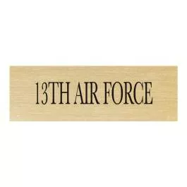 13th Air Force Patch ID Plate