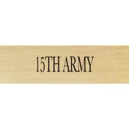 15th Army Patch ID Plate