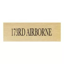 173rd Airborne Brigade ID Plate