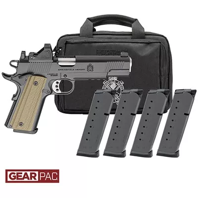 1911 OPERATOR AOS 45 ACP 5''BBL (4)8RD MAG W/VIRIDIAN RFX11