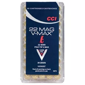 22 .22 WMR 30gr V-MAX - 50 Rounds