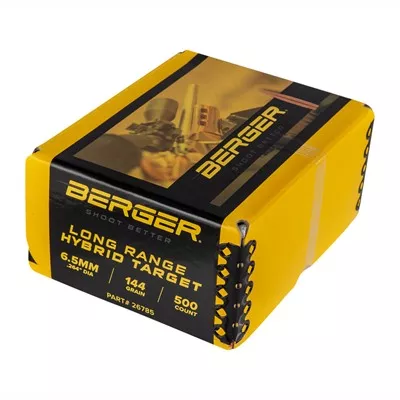 6.5MM (0.264'') 144GR LONG RANGE HYBRID TARGET 500/BOX
