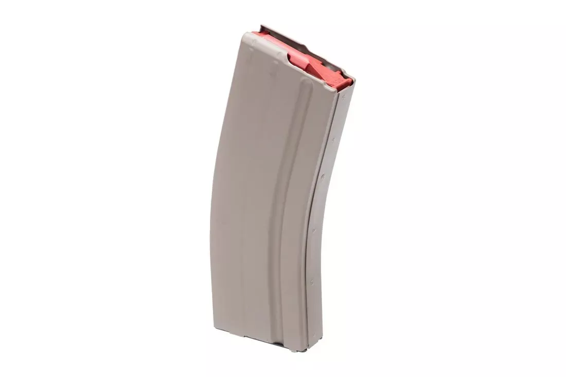 6MM ARC Stainless Steel Magazine - FDE with Red Follower, 25/RD