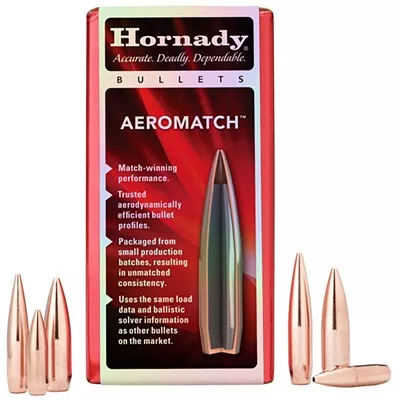 AEROMATCH 22 CALIBER (0.224'') 77GR HOLLOW POINT BT 100/BOX