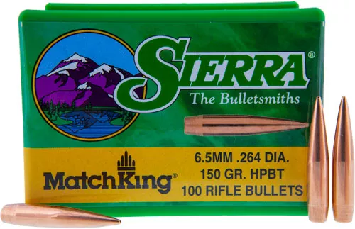 Sierra MatchKing 6.5mm .264 150gr HPBT - 100 Count