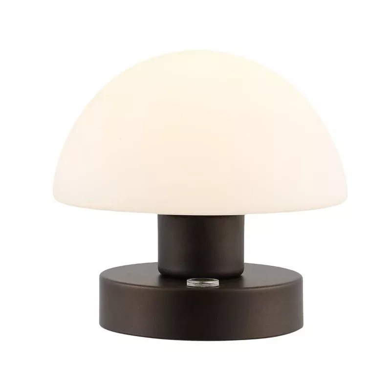 zoe 5. 75″ bohemian farmhouse iron rechargeable integrated led table lamp