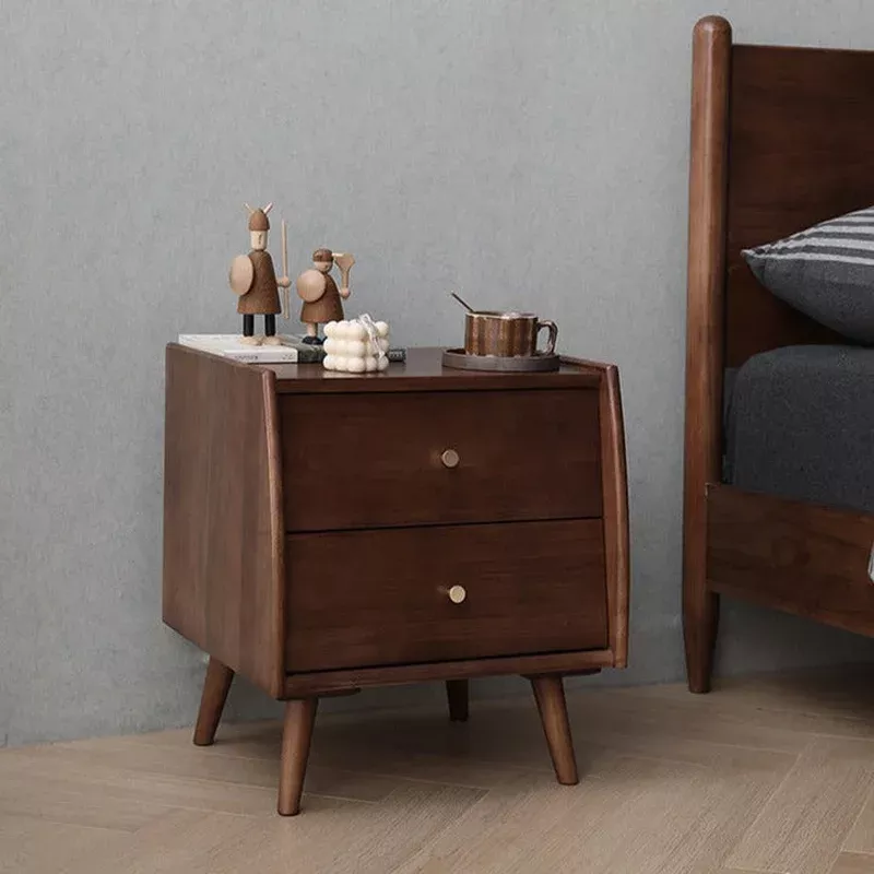 zuri marriott bedside table solid wood scandinavian nordic bedroom ( 4 colours )